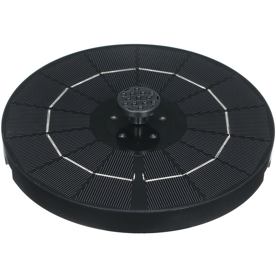 Lifcausal - Solar Fountain 3.8W Water Fountain Pump 5 Colorful led Lights 6 Nozzles for Bird Bath Pond Garden with 1800 mAh Battery