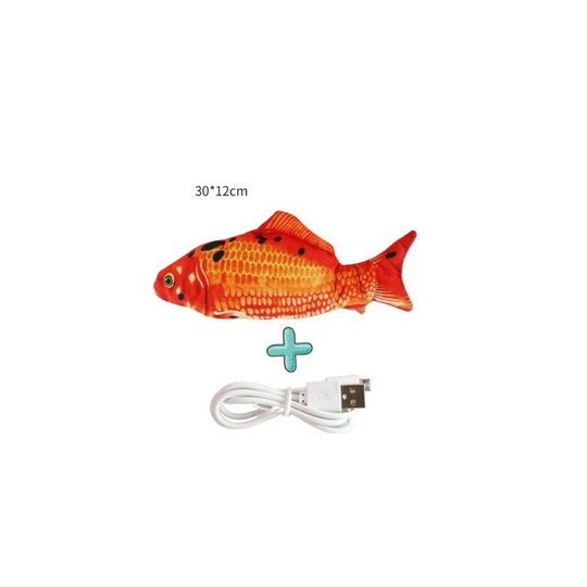 ( Red carp ) Electric Fish Wagging Moving Interactive Pet Toy