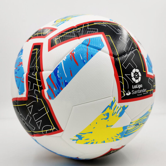 Soccer ball, Standard 5 Football with net and pump, 22 23 La Liga standard training football Anti-slip granulated high elastic football, Gifts for
