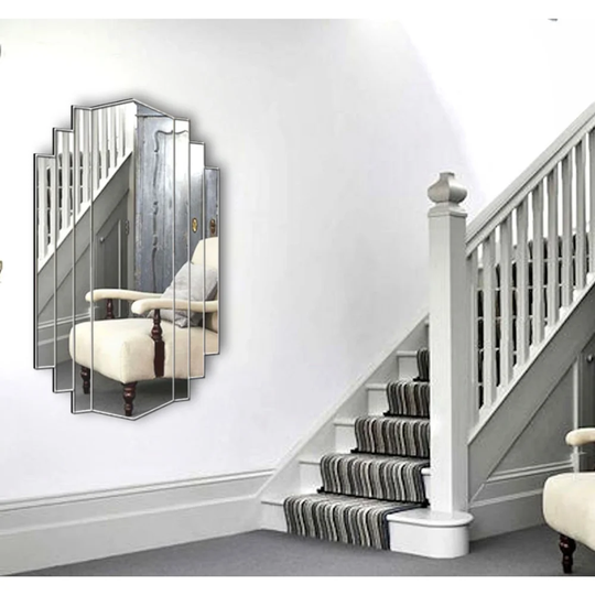 Stanwood Metal Framed Wall Mounted Accent Mirror in Silver