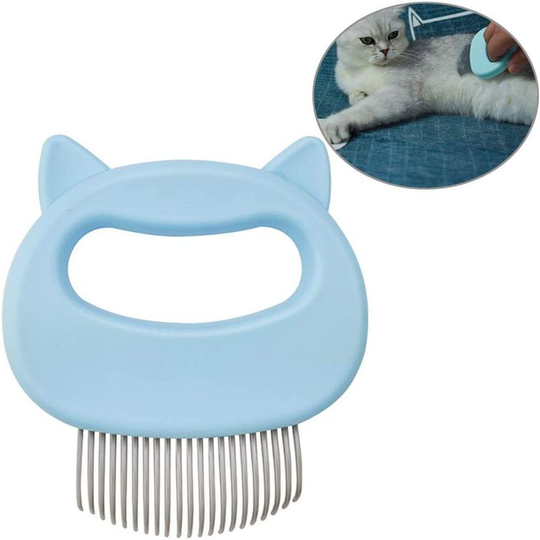 Litzee - Dog and Cat Grooming Brush Groomer Dog/Cat Grooming Comb Extra Soft Pet Cat Grooming Brush Massage Comb Hair Remover for Long Hair Short