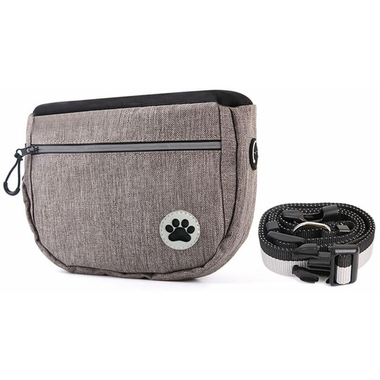 Large Capacity Dog Snack Bag Dog Treat Pouch Dog Training Pouch Bag with Adjustable Waistband Pet Training Pocket Outdoor Bag