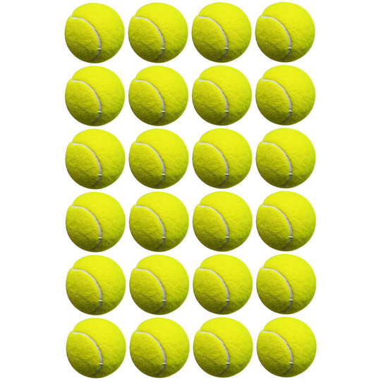 (MEGA PACK ( 24 x TENNIS BALLS )) TENNIS BALLS Outdoor SPORTS CRICKET Dog Training