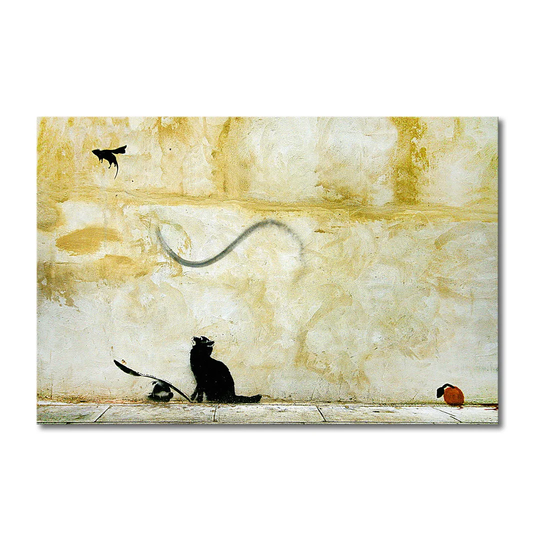 Banksy No. 8 Graphic Art Print on Canvas
