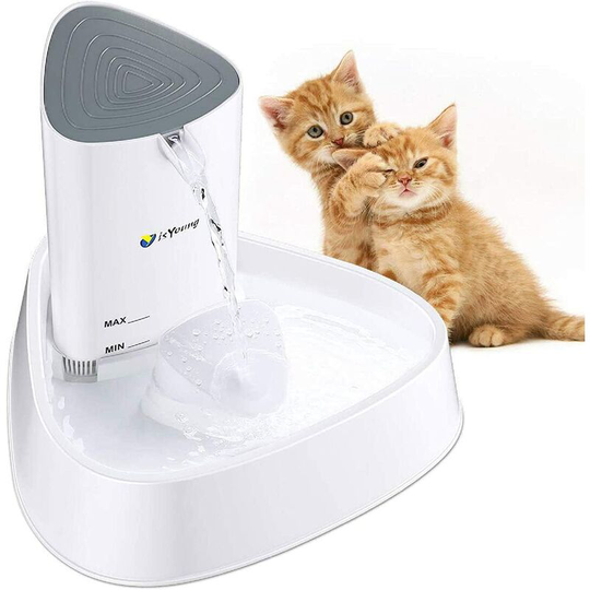 Cat Dog Water Fountain LED 1.5L Ultra Quiet Automatic Water Dispenser for Pets All Animals