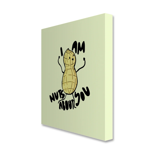 Doodles Nuts About You Vintage Advertisement on Canvas