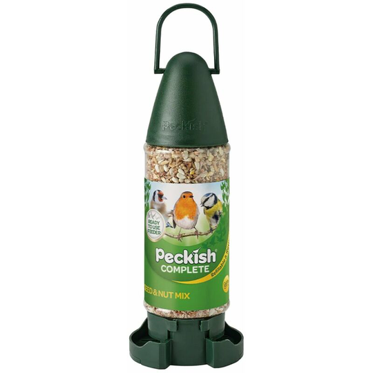 Ready To Use Pre Filled Bird Feeder Seed Wild Bird Hanging Feeder 400g - Peckish