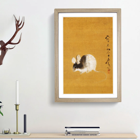 Mouse by Shibata Zeshin - Picture Frame Art Print