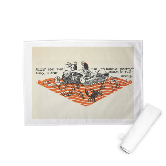 Alice's Adventures in Wonderland Tea Towel