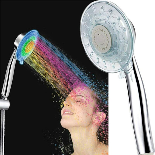Led Shower Shower head with 7 Color Changing Shower Head Flow rate of water Adjustable