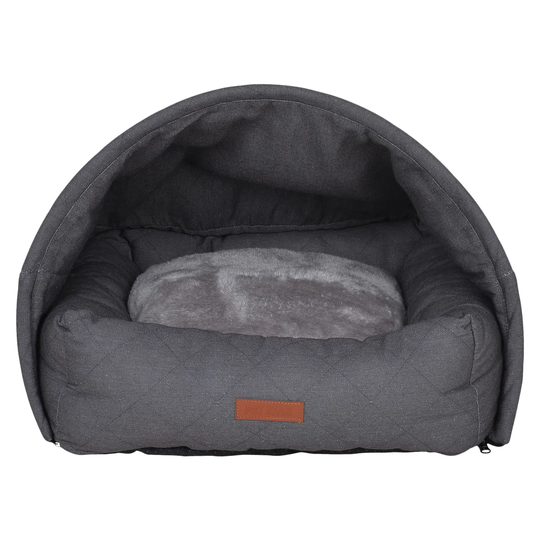 Katherine Bolster Cushion in Grey