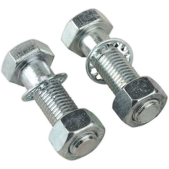 Sealey - TB27 Tow-Ball Bolts & Nuts M16 x 55mm Pack of 2
