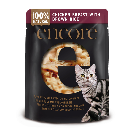 Encore Cat Broth Pouch Saver Pack 48 x 70g - Chicken with Brown Rice