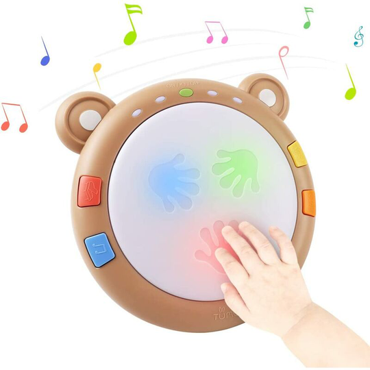 Perle Rare - Baby Musical Toy,Musical Drum Interactive Toy Gift,Electronic Games for Kids,Musical Developmental Toys,Early Educational Toy Musical
