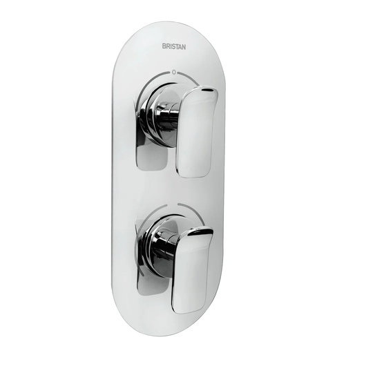 Alp Double Concealed Thermostatic Shower Valve