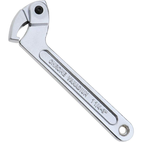 Chrome Vanadium Hook Adjustable Wrench c Tool Nut Clamp 32-76mm