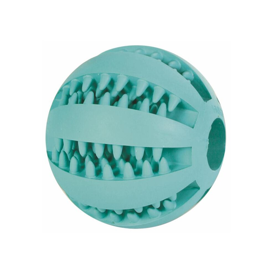 Trixie Denta Fun Natural Rubber Mint Flavour Baseball, 7cm - Baseball Dog Toy - natural rubber mint fun baseball flavour dog denta toy fresh massage
