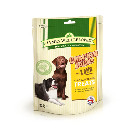 James Wellbeloved Crackerjacks Lamb 225g (Pack of 6)