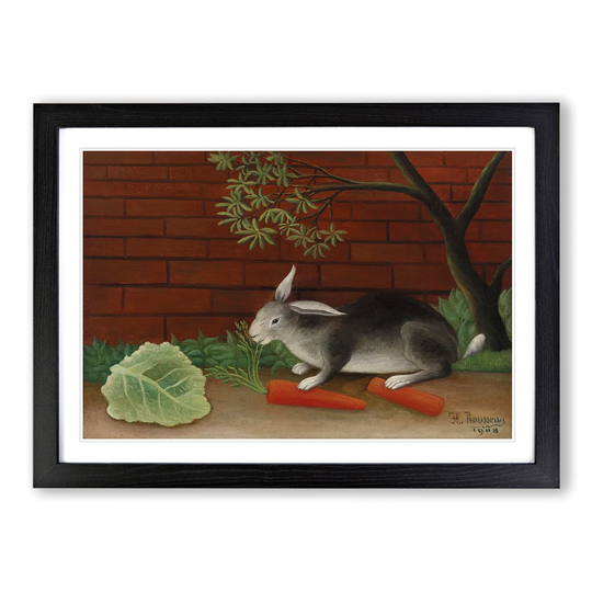 The Rabbit's Meal by Henri Rousseau - Picture Frame Painting