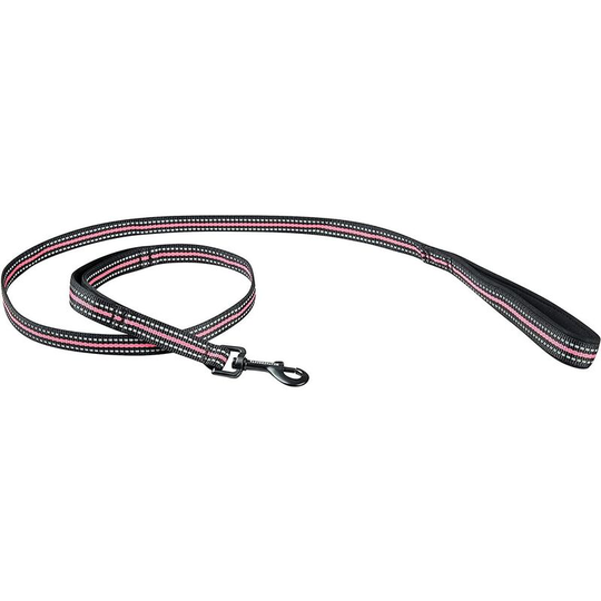Reflective Dog Lead (m) (Black/Pink) - Black/Pink - Weatherbeeta