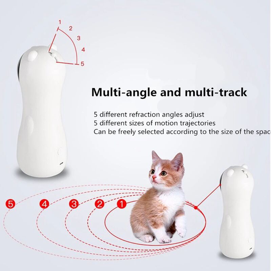 Cat Toy Automatic Rotating Light Chaser Toy for Cats Interactive Cat Toy Automatic Intelligence Chaser Toy