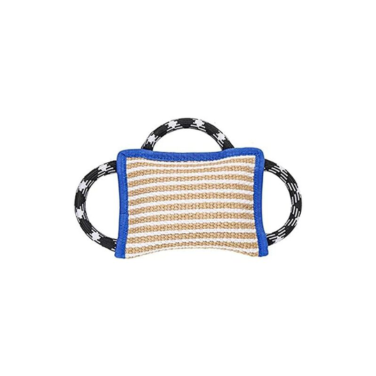 Ilovemilan - Dog Bite Pillow.Durable Hard Jute Fabric with 3 Comfortable & Strong Handles for Medium to Large Dogs,Dog Bite Tug Toy,Puppy Training