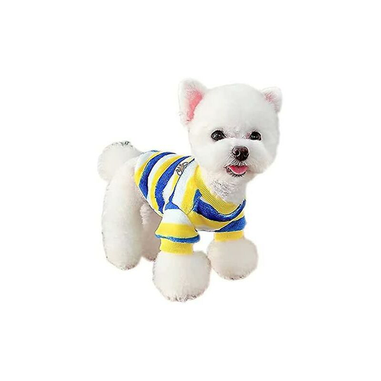 Thsinde Dog Clothes Striped Dog Sweater Sweatshirts For Small And Medium Dogs Cats Boys Girls, Warm Fleece Pet Clothes For Puppy Kittens Chihuahua