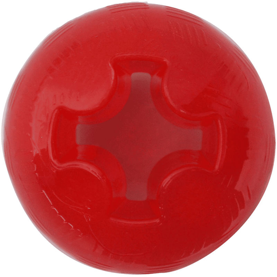 Interpet Mighty Mutts Rubber Ball (Medium) (Red) - Red