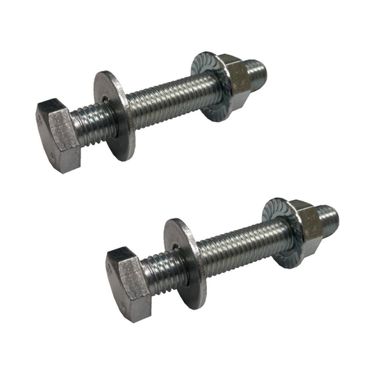 (5, M5 x 40mm) Set Screw Bolts M5 with Washers & Steel Flange Nut Set