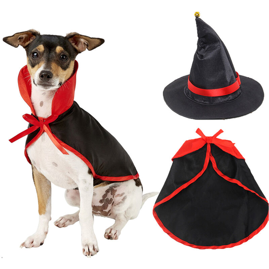 Pet Cats Dogs Animals Costume Clothes Kit Set for Halloween Christmas Xmas Festival Holiday Present Gift Portable (m)