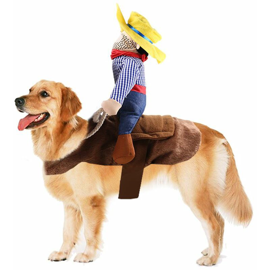 Funny Cowboy Cowboy Dog Costume Christmas Clothes Halloween Cosplay for Small Dog Costumes for Christmas, Halloween Fiesta Event Theme Celebrations