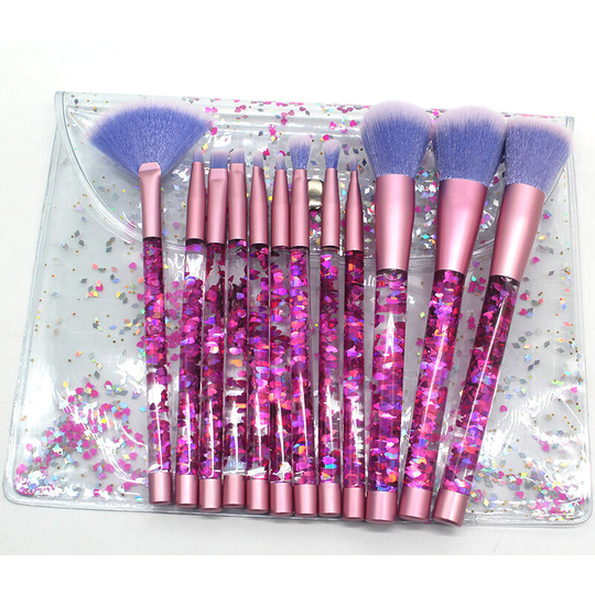 Professional Cosmetic Makeup Brushes 12pcs Set/Kit Cosmetic Brush Beauty Makeup Brush Makeup Brushes Cosmetic Foundation with Bag