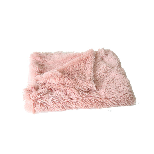 (100*75CM, pink) Pet Dog Puppy Cat Blanket Bed Soft Fluffy Warm Throw Mat Pad