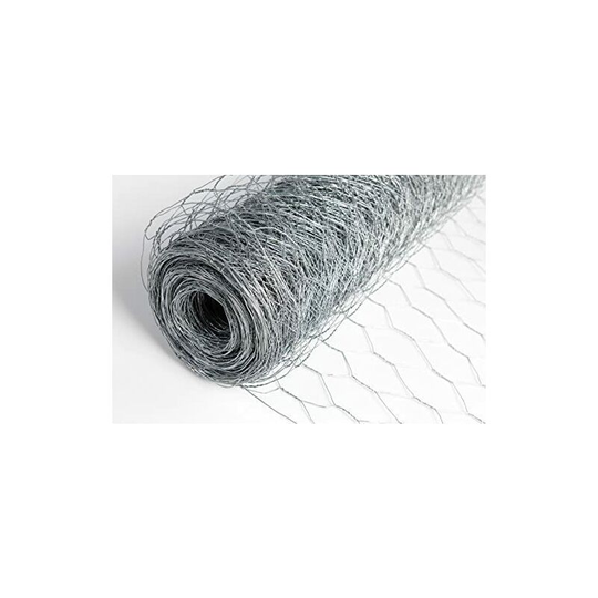 Chicken Wire Mesh Rabbit Animal Fence Galvanised Steel Metal Garden Wire Mesh Netting Boundary Fencing 5m x 0.9m x 13mm (Holes)