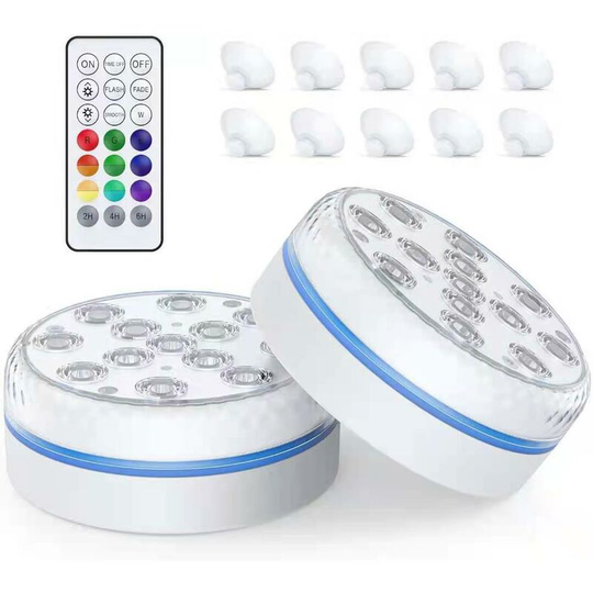 Benobby Kids - Submersible led Pool Light Aquarium Atmosphere Light Multicolor Waterproof Spotlight with Remote Control(4Pcs)