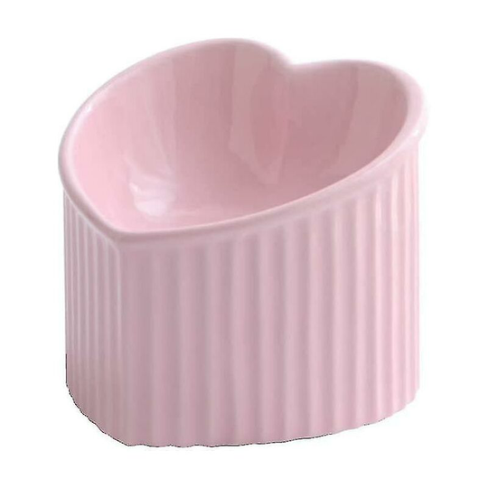 FVO - Cat Bowl Dog Bowl Oblique Mouth Cat Bowl Pet Bowl Pet Food Bowl Raised Bowl Stand Tilted Bowl for Dogs and Cats Ceramic