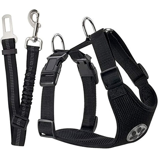 Belt and seat belt set, multifunctional adjustable breathable fabric plain seat belt for car walking