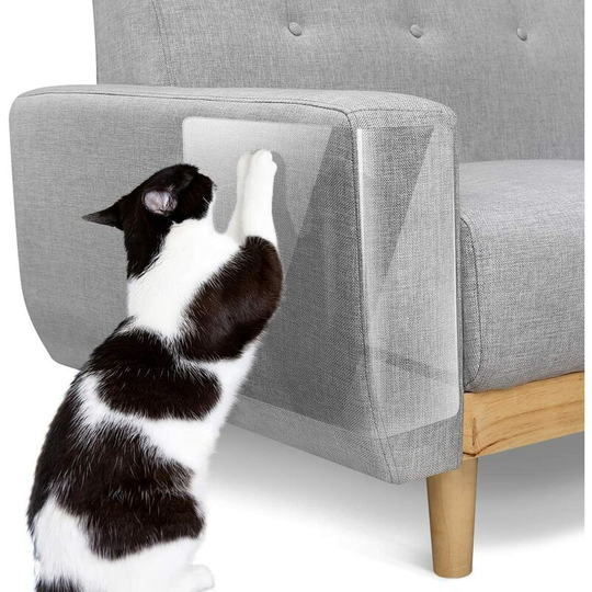 Bcc Furniture Protector [4 Pack], Cat Claw Protector, Self Adhesive Cat Claw Protector for Sofa Table Furniture, White. - Litzee