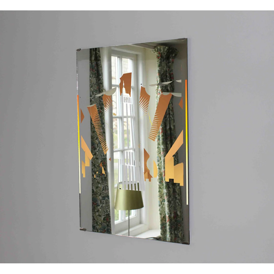 Retro Wall Mounted Accent Mirror
