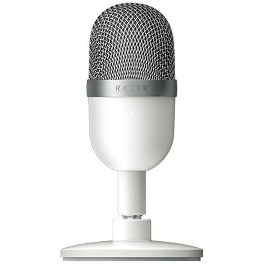 Razer Mini USB Capacitor microphone Desktop desktop PC K Song game live microphone black, Silver - Silver