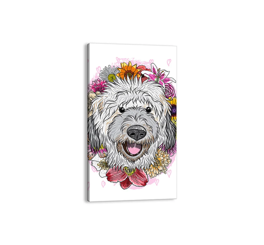 Puppy Joy - Unframed Graphic Art Print on Canvas