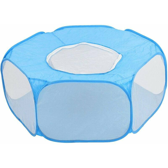 Echoo - Small Animal Rabbit Playpen Guinea Pig Cage Tent with Cover Pet Playpen Portable Outdoor Indoor Exercise Yard Fence for Puppy Kitten
