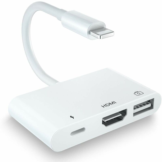 Soekavia - 3 in 1 hdmi otg Adapter Digital av 1080P hdmi Adapter with usb otg Female Cable and Charging Port, usb Key Holder, midi Keyboard, Mouse,
