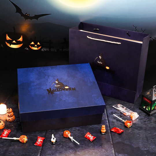 Halloween Trick Or Treat Boxes, Halloween Party Gift Pack Candy Container for Halloween Party and Birthday Party Decorations, Exquisite Gift Box +