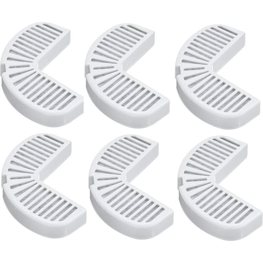 Pioneer Pet 6 Pack Replacement Filters for Thsinde Ceramic and Stainless Steel Fountains