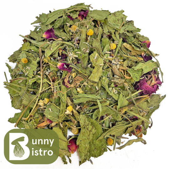 (1kg) Bunny Bistro Chamomile & Lavender Salad - Rabbit, Guinea Pig, Degu