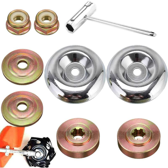 Pieces Brush Cutter Head Nut Kit,Universal Gear Metal Blade Trimmer,Metal Brush Cutter Accessories,For Forestry Brush Cutter Garden Lawn Mower