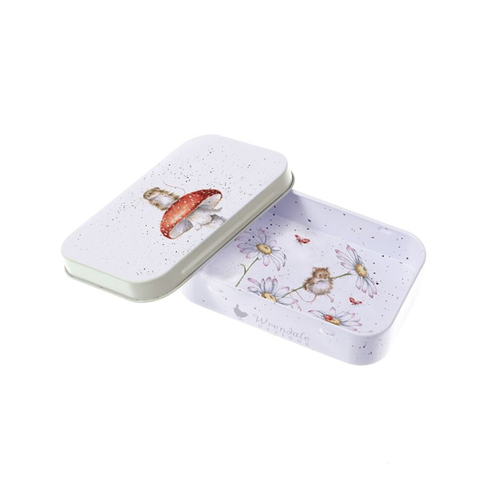Wrendale Fun Gi Field Mouse Mushroom Keepsake Gift Tin - Artwork by Hannah Dale
