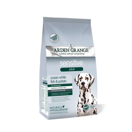 Arden Grange Sensitive Adult - Grain-Free Ocean White Fish & Potato - 12kg