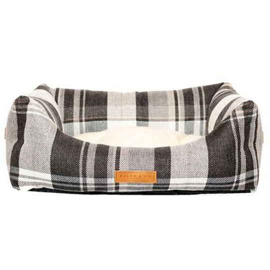 Ralph & Co Marlow Tweed Fabric Nest Dog Bed (S) (Grey) - Grey